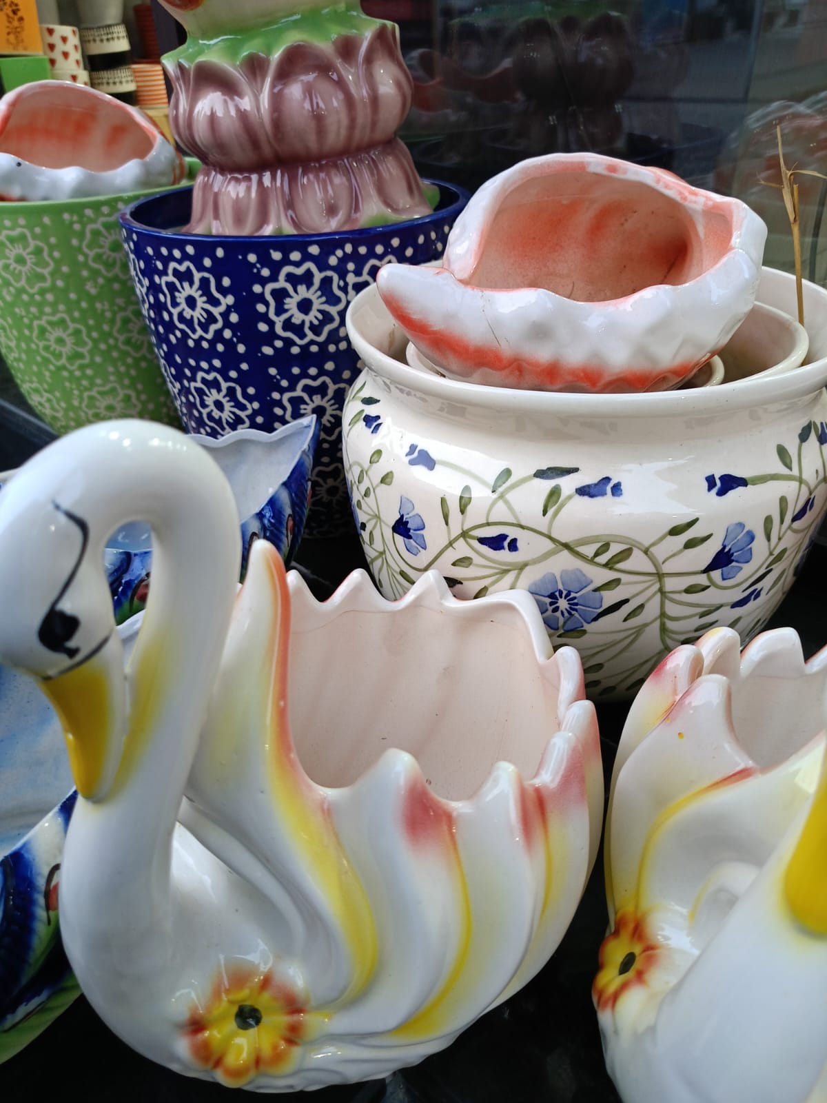 Beautifully Crafted Duck Shape Ceramic Pots